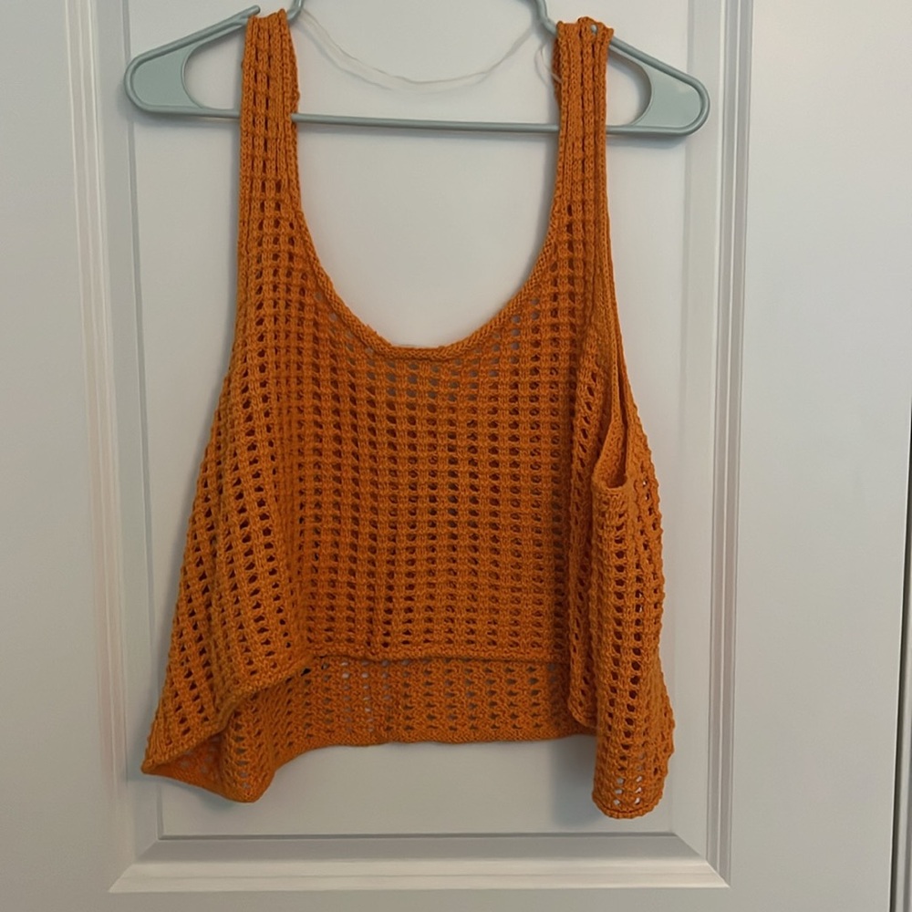 Orange and brown Wild Fable crochet tank top bundle - Picture 4 of 6